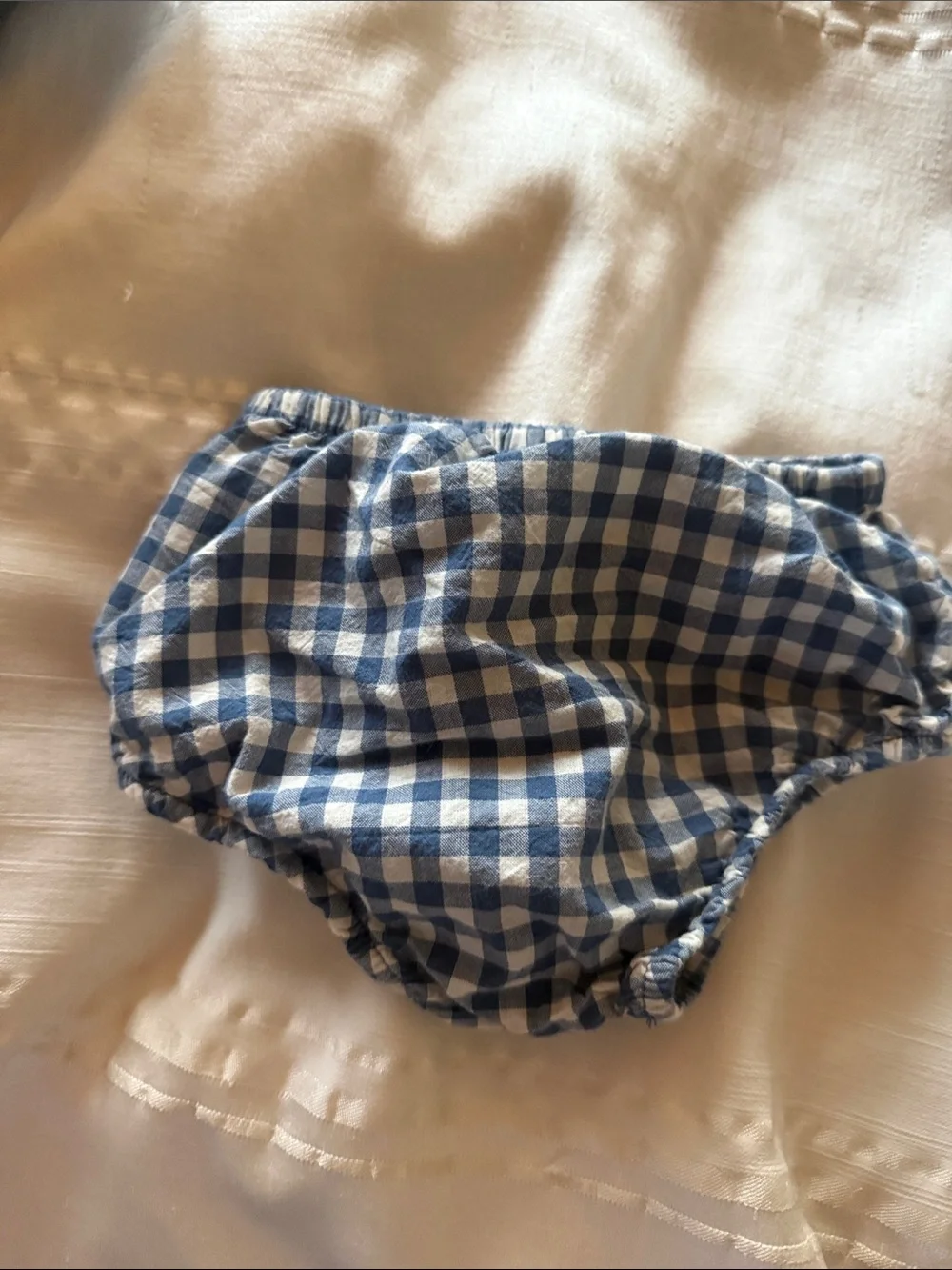 Ralph Lauren Blue & White Gingham Tiered Sundress Baby Size 3M